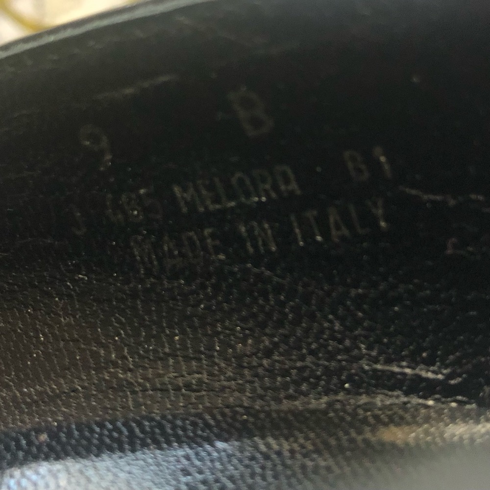 Women's Made in Italy Coach Melora Navy/Black Twill and Leather Heels. Size 9 B - Picture 10 of 16